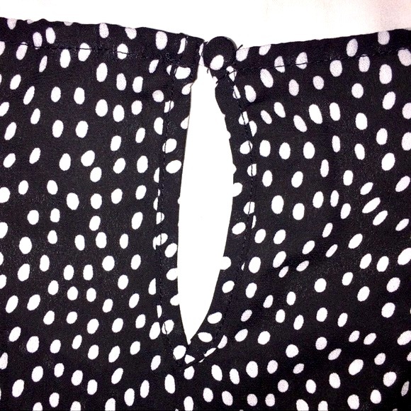 ELLE PEPLUM BELL SLEEVE POLKA DOT BLOUSE - Picture 7 of 9